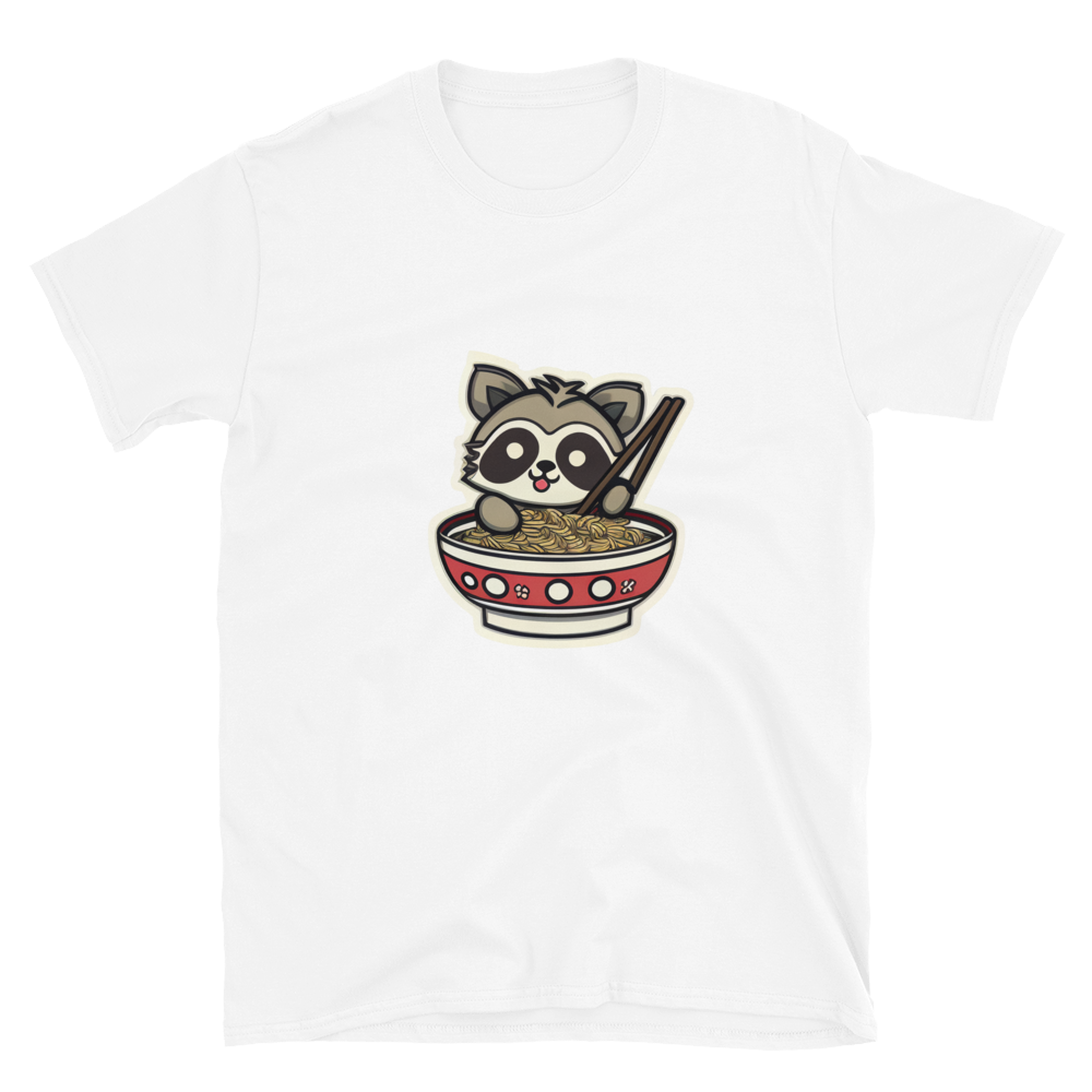 Chibi Eating Noodles - Short-Sleeve Unisex T-Shirt by Relephants