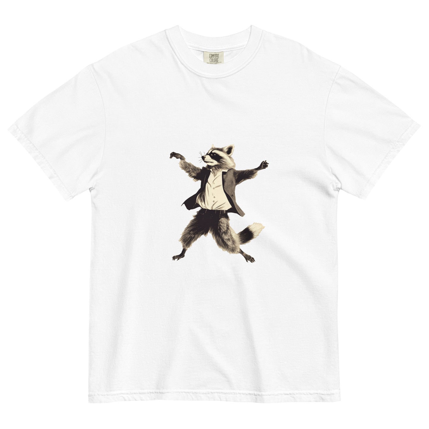 Dancing Raccoon - Unisex garment-dyed heavyweight t-shirt