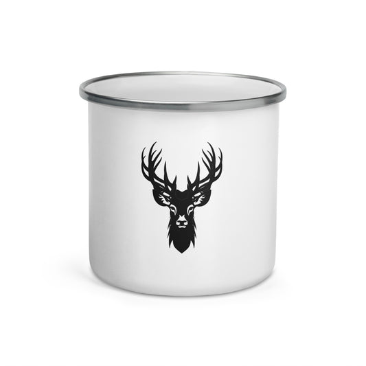 Deer Head - Enamel Mug by Relephants
