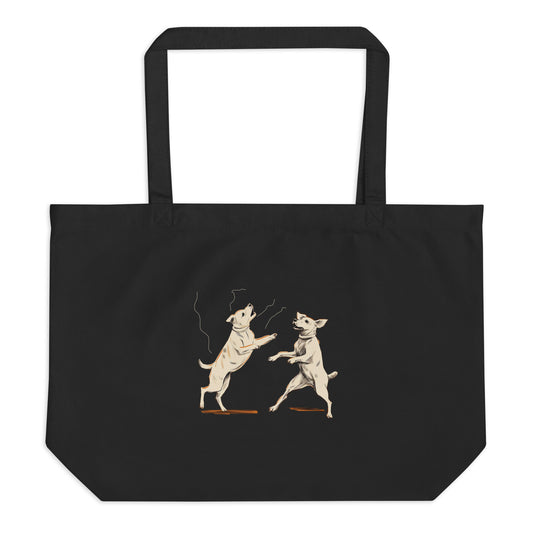 Two Dogs - Large organic tote bag