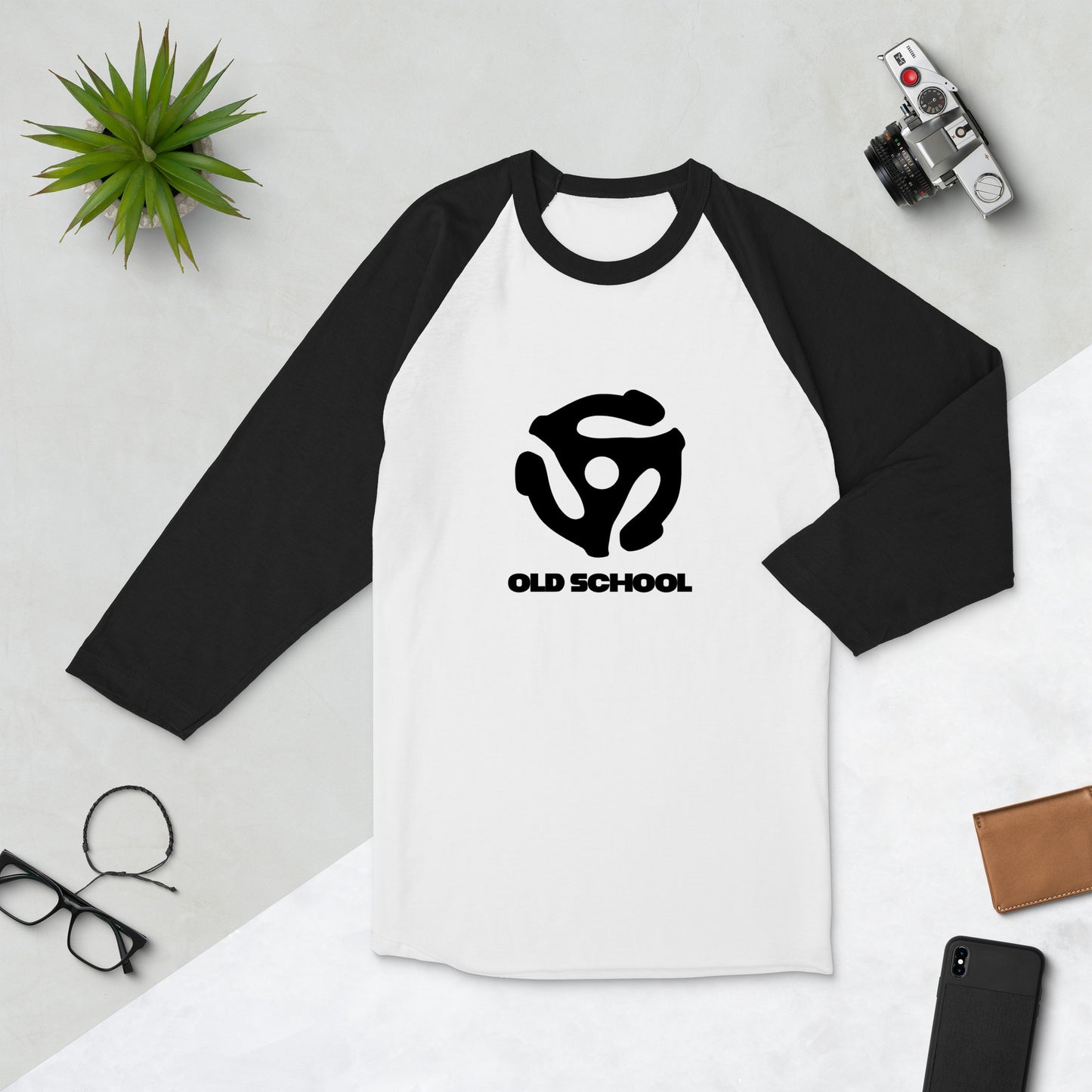 Old School - 3/4 sleeve raglan shirt