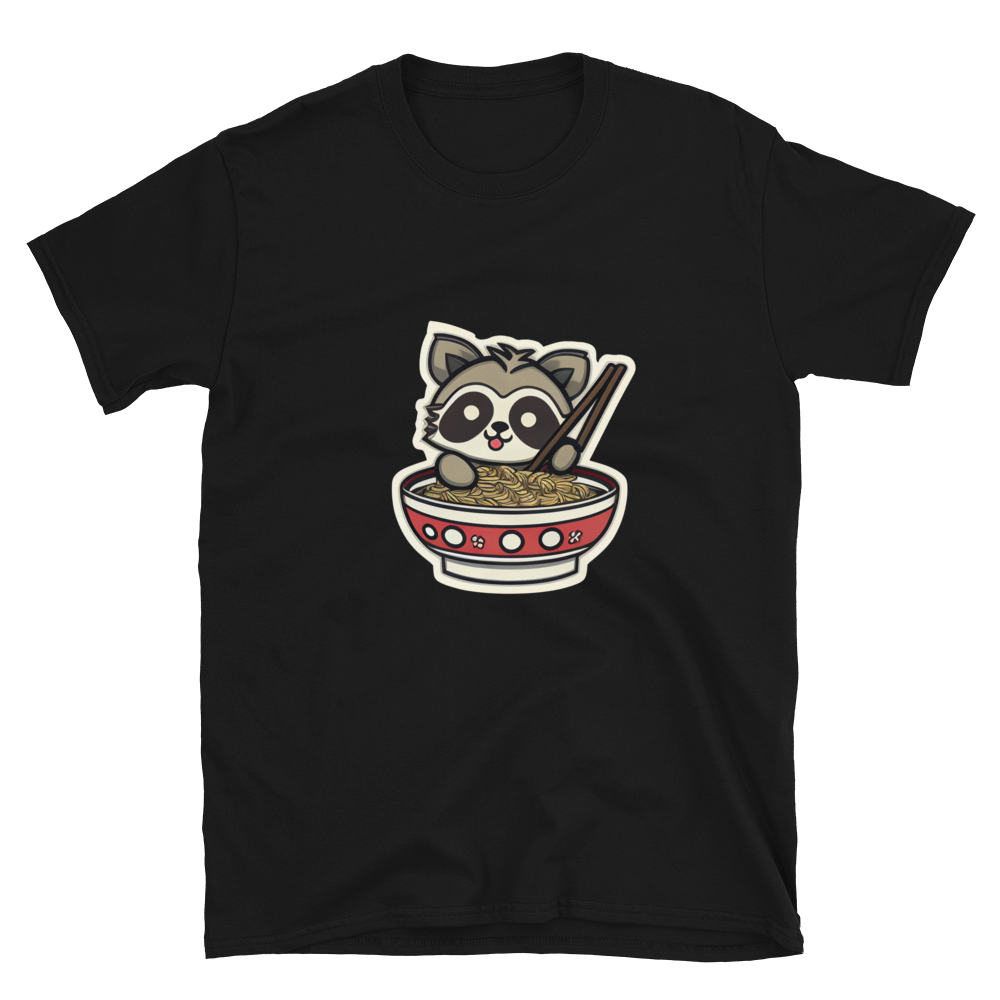 Chibi Eating Noodles - Short-Sleeve Unisex T-Shirt by Relephants