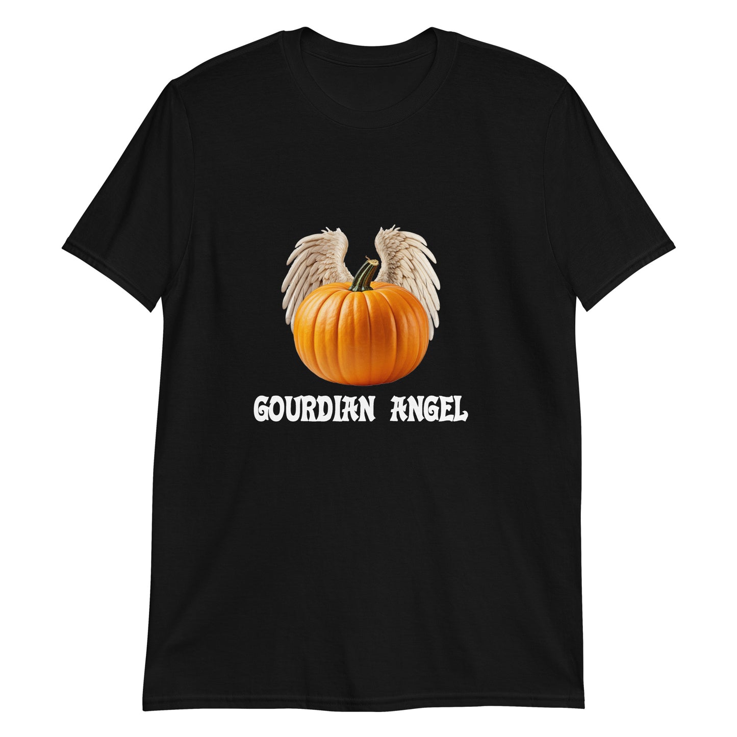 Gourdian Angel - Short-Sleeve Unisex T-Shirt for Halloween by Relephants