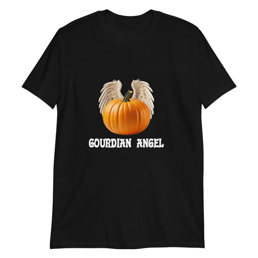 Gourdian Angel - Short-Sleeve Unisex T-Shirt for Halloween by Relephants