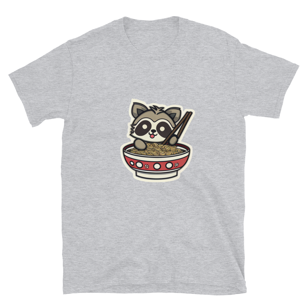Chibi Eating Noodles - Short-Sleeve Unisex T-Shirt by Relephants