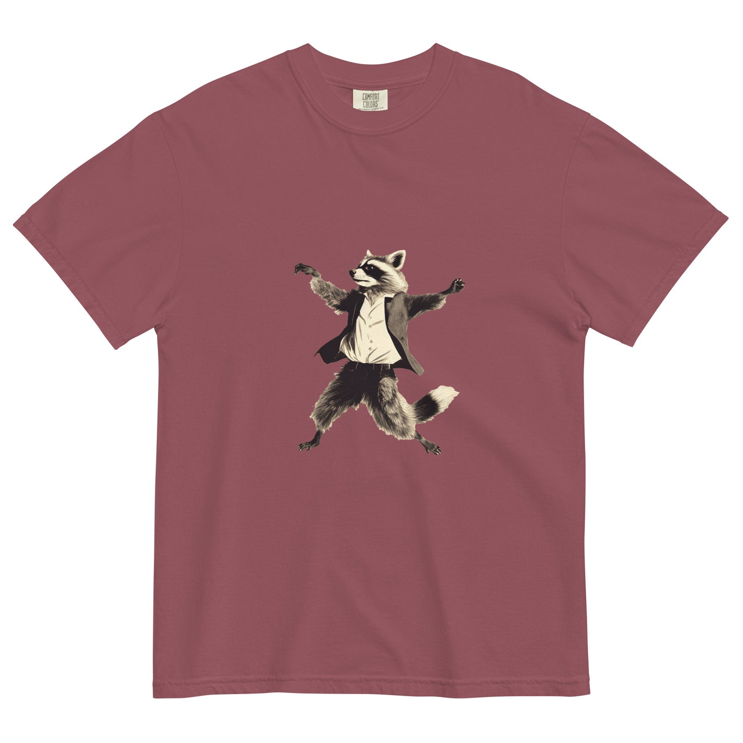 Dancing Raccoon - Unisex garment-dyed heavyweight t-shirt
