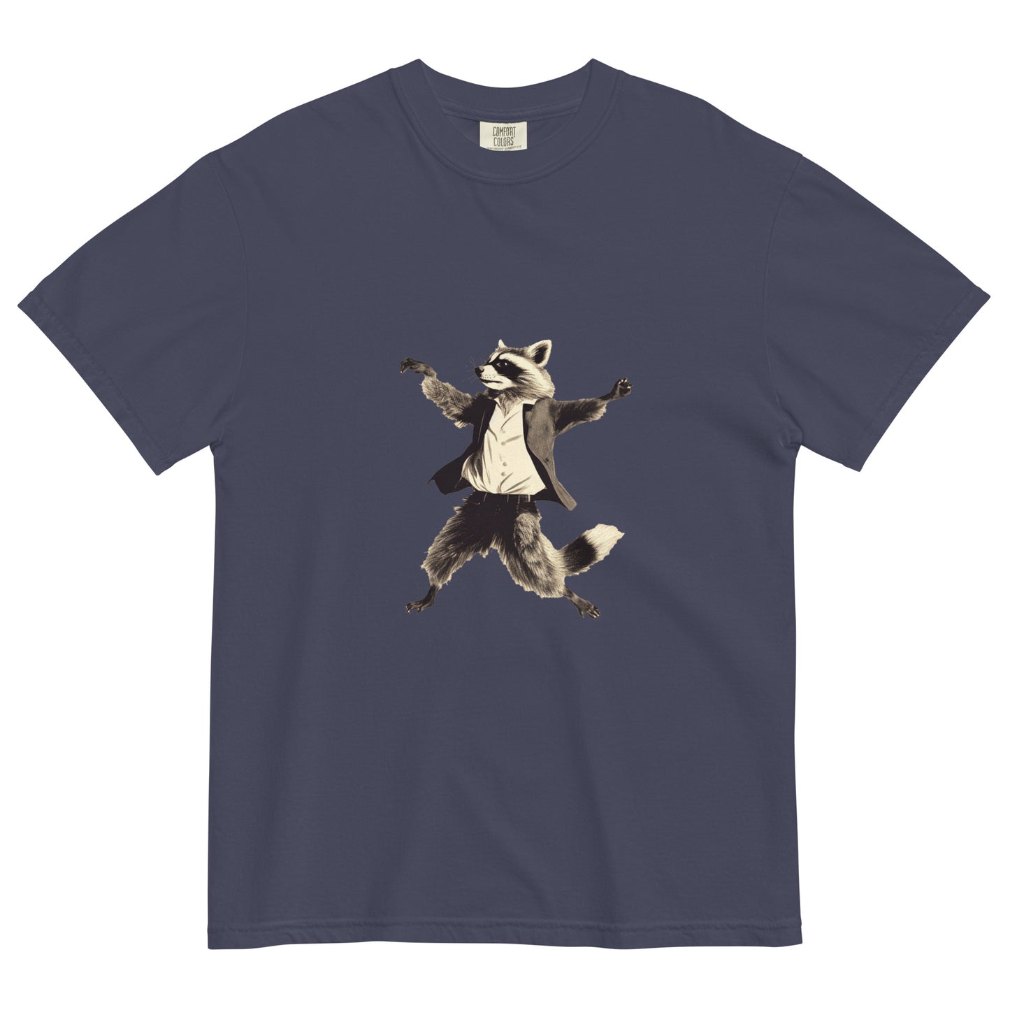 Dancing Raccoon - Unisex garment-dyed heavyweight t-shirt