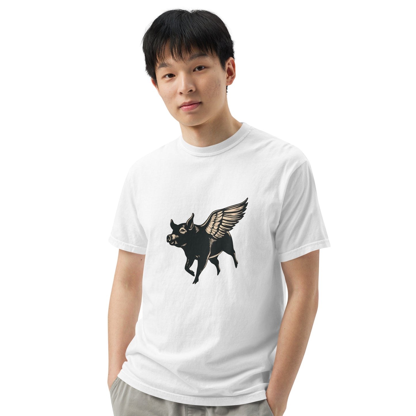 When Pigs Fly - Unisex garment-dyed heavyweight t-shirt