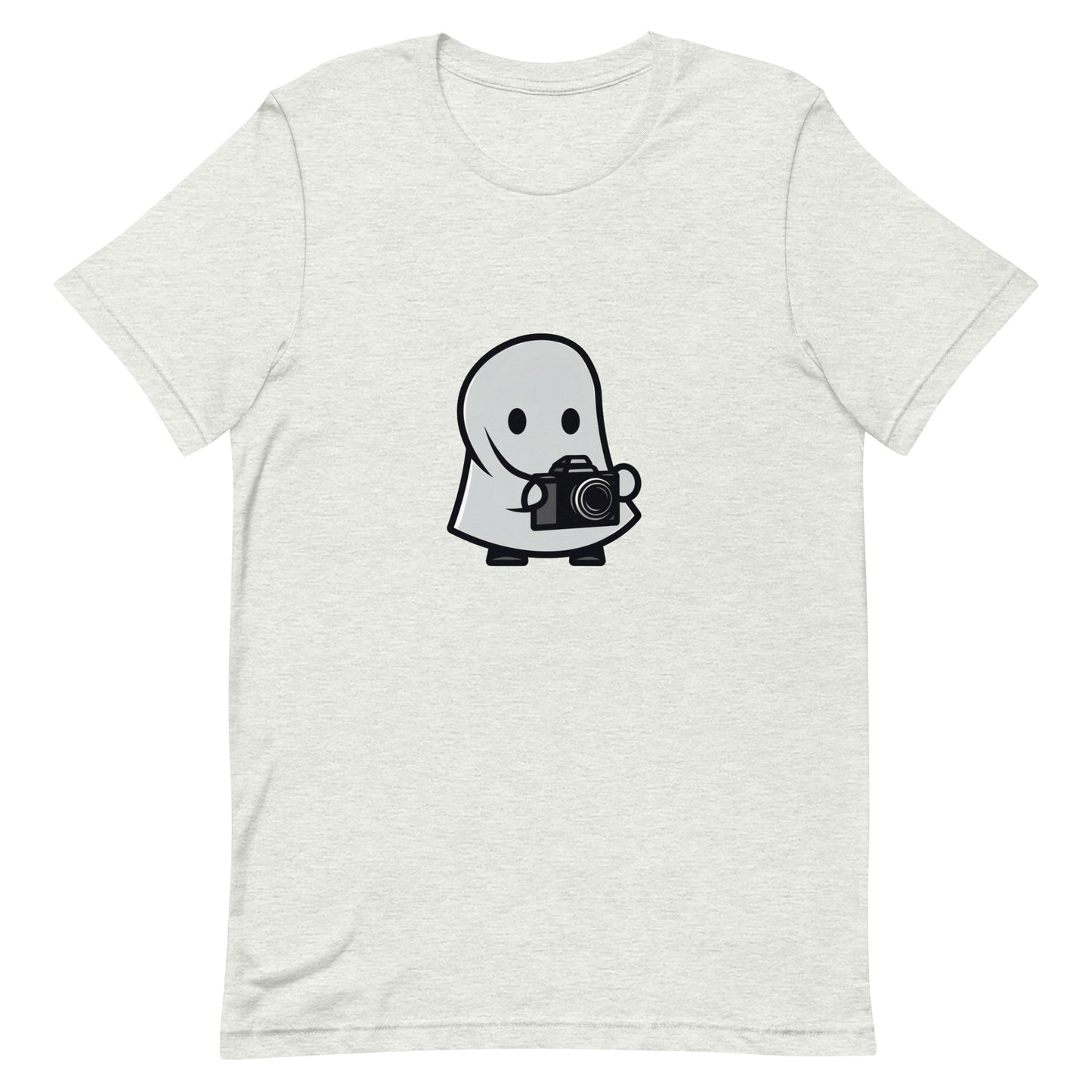 Little Ghost with Camera - Unisex t-shirt by Relephants