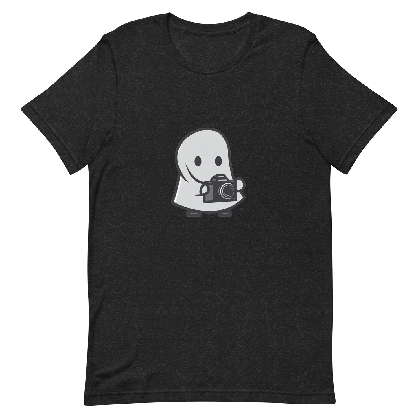 Little Ghost with Camera - Unisex t-shirt by Relephants