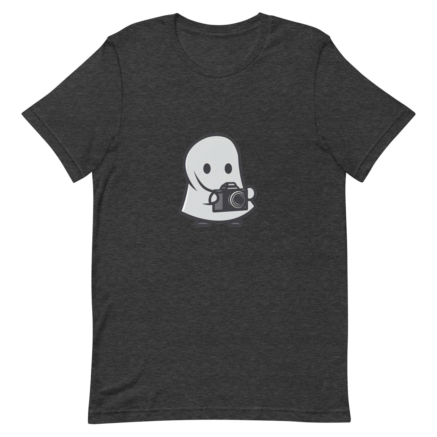 Little Ghost with Camera - Unisex t-shirt by Relephants