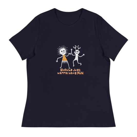 Ghouls Just Want to Have Fun - Women's Relaxed T-Shirt for Halloween by Relephants